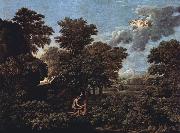 Nicolas Poussin Hut and Well on Rugen (mk10) oil painting reproduction